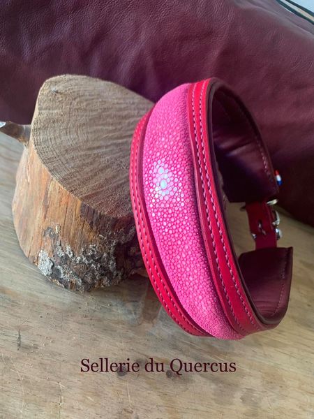 COLLIER CHIEN EN GALUCHAT