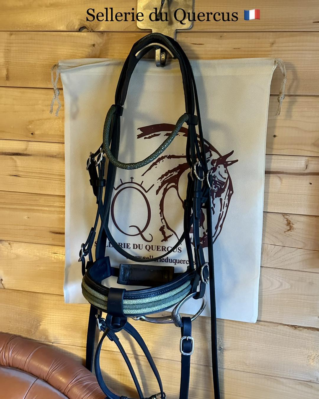 BRIDON LUXE 3 BRINS EN GALUCHAT