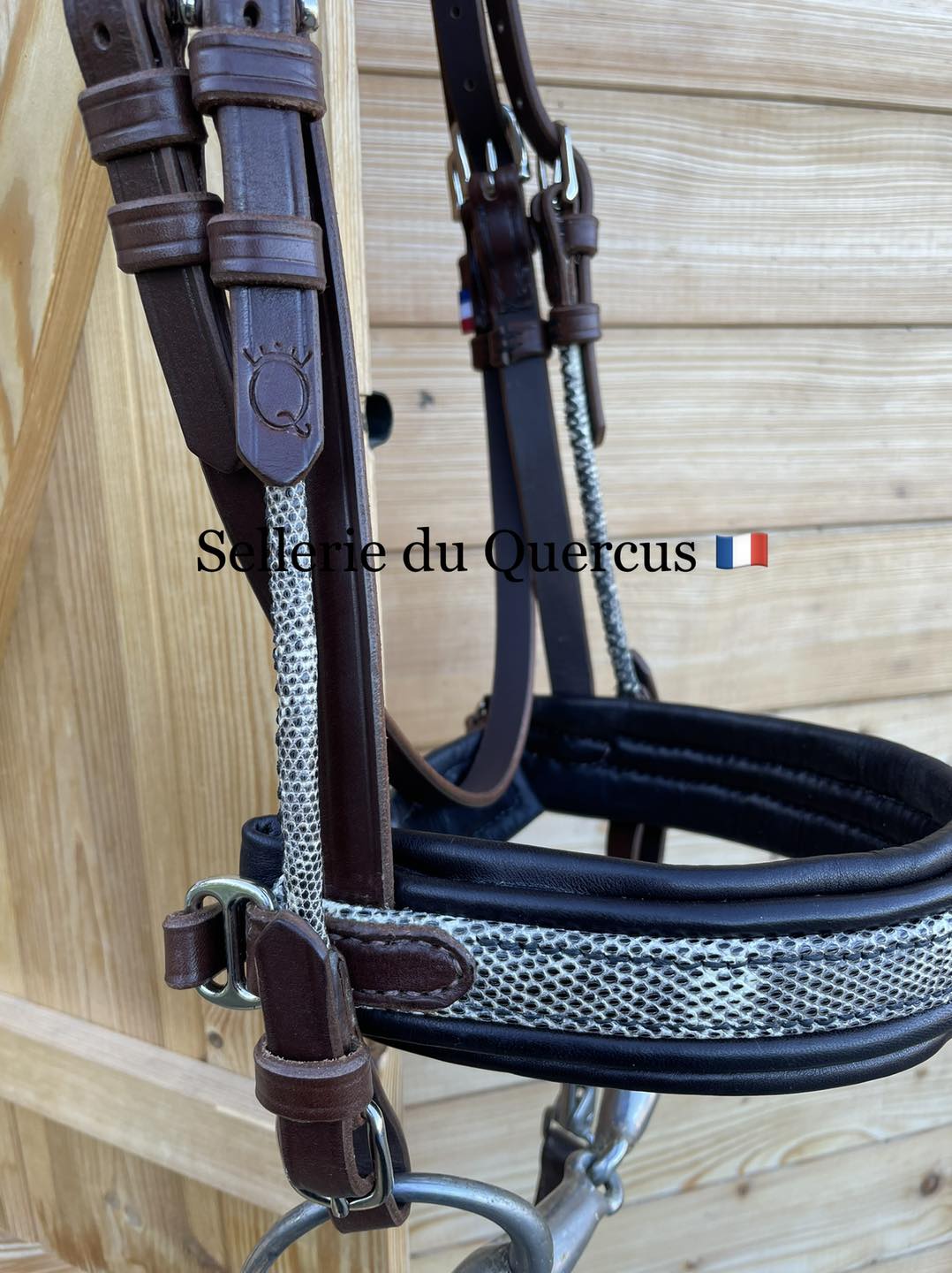 BRIDON EN CUIR EXOTIQUE DE LEZARD