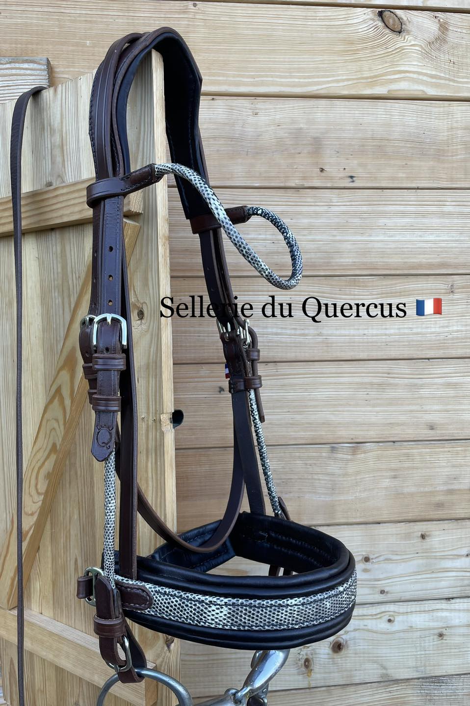 BRIDON EN CUIR EXOTIQUE DE LEZARD